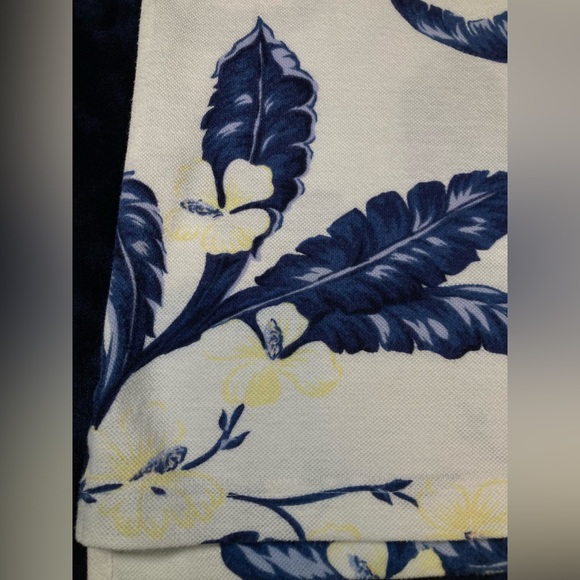 Ashworth Hawaiian Style Polo, Wick-Away, Cream/Blue/Yellow, size XL - Picture 3 of 6